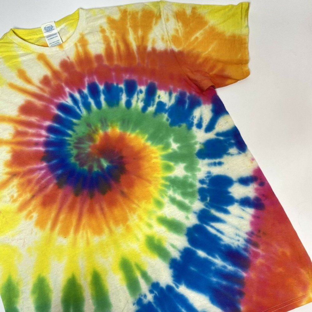 Tie Dye T Shirt Multicolor Swirl Pattern Men's Size Large NEW